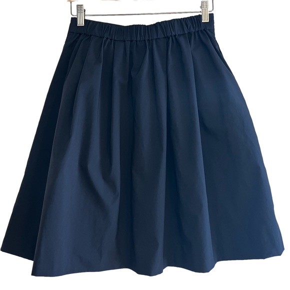 Uniqlo pleated a-line navy blue skirt size M excellent condition - Picture 4 of 6